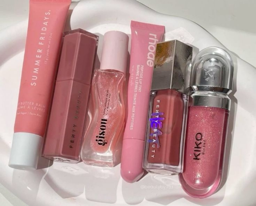 Favourite lip glosses💄🍓 cover photo collage