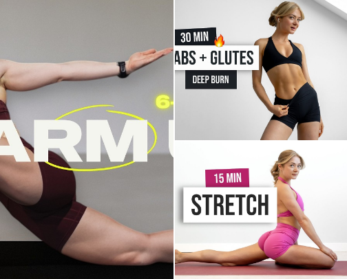4-Week At-Home Workout Plan for Beginners cover photo collage