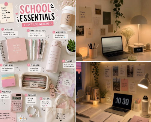 Affordable Student Essentials That Make School Life Easier cover photo collage