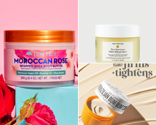 Dark Skin Body Care products✨ cover photo collage