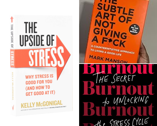🔥 Must-Read Books to Reduce Stress & Find Inner Peace cover photo collage