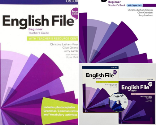 Save & Read - English File Beginner Teacher's Guide with Teacher's Resource Centre classroom bundle ideas cover photo collage