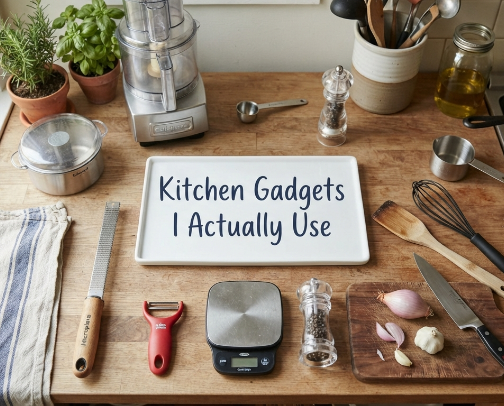 Kitchen Gadgets I Actually Use cover photo collage
