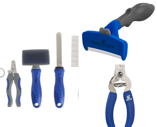 Dog Grooming Supplies cover photo collage