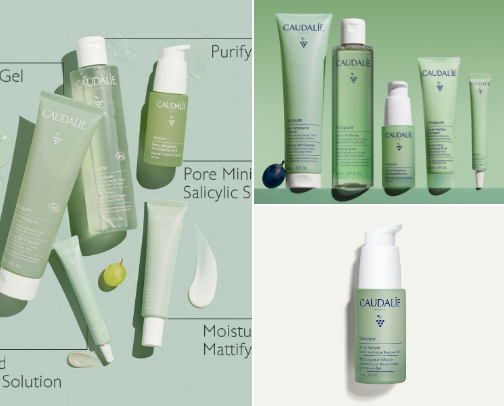 Caudalie Routine for Acne-Prone Skin cover photo collage