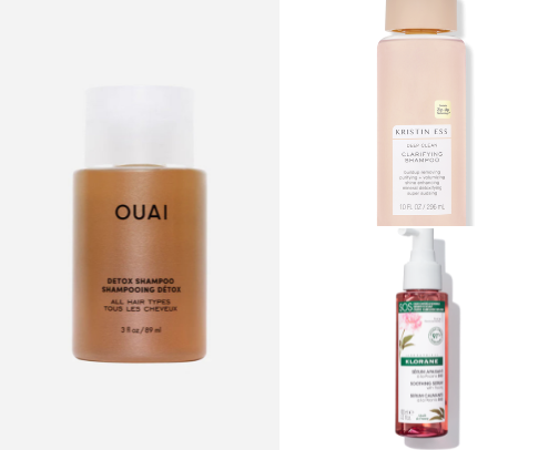 Scalp & hair care cover photo collage