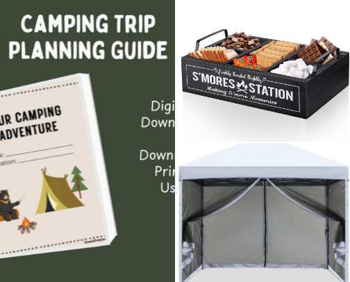 🏕Camping Products That Make for a Fun, Memorable Adventure cover photo collage