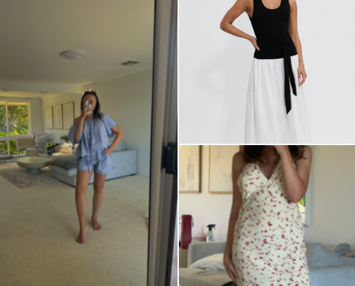 Easy access wardrobe 🍼-  my go to for making breastfeeding less stressful cover photo collage