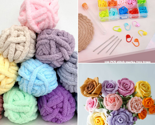 Crafty Crochet Connoisseur cover photo collage