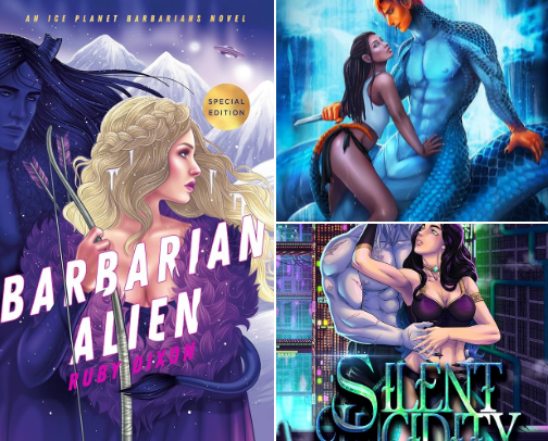 Book boyfriends: Hot alien edition cover photo collage