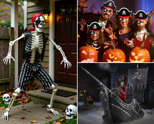 Ideas for a Pirate Ghost Ship Halloween Party! cover photo collage