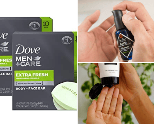 Skincare for Men cover photo collage