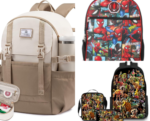 Back-to-school list for kids and teens. cover photo collage