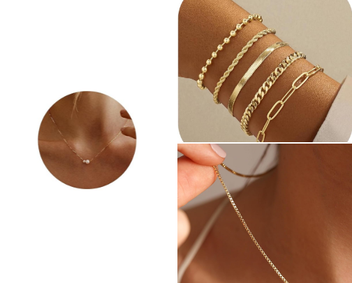Simple everyday jewelry cover photo collage