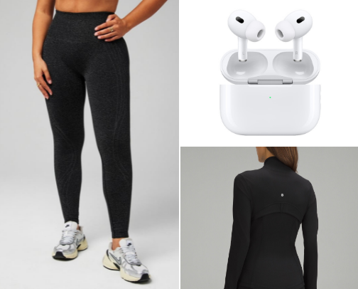 Workout gear cover photo collage