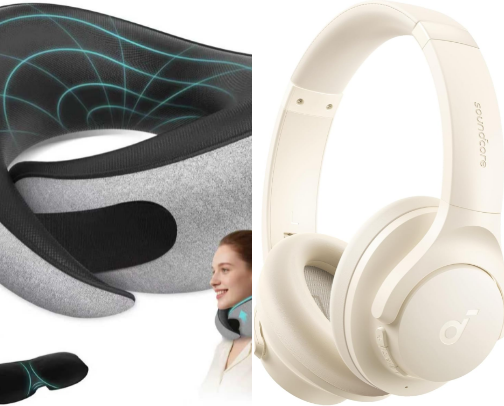 ✈️ Long Flight Essentials That Make Traveling Easier cover photo collage