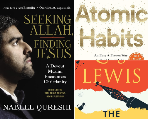 Top Faith-Filled Books and Devotionals for Young Adults and Mature Adults cover photo collage