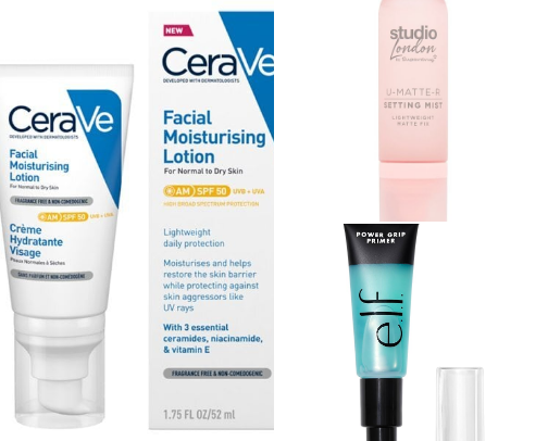 affordable makeup recommendations for students!! cover photo collage