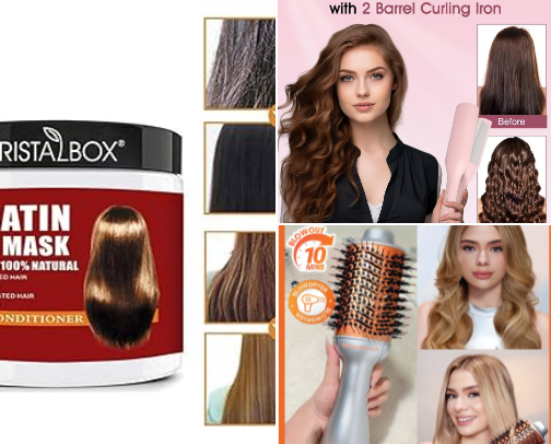 “Healthy Hair Starts Here” cover photo collage