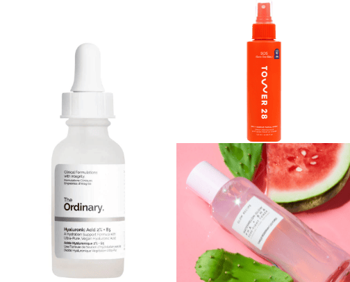 Skin care routine cover photo collage