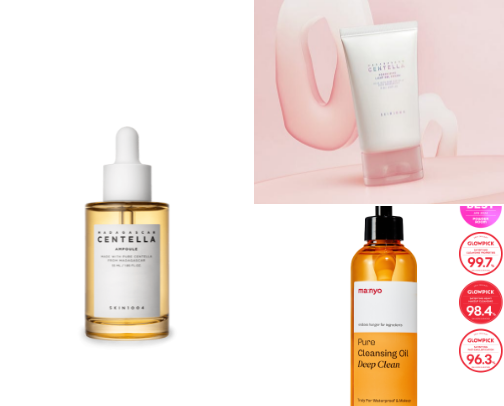 Korean skincare favorites cover photo collage
