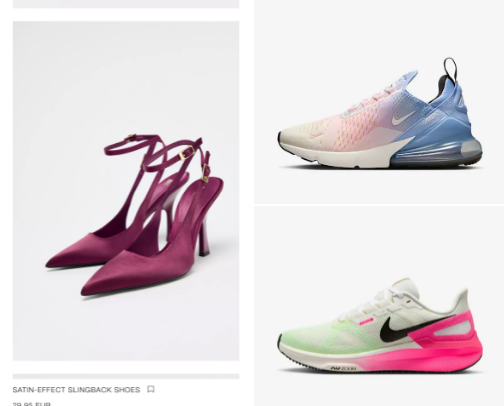 Sneakers and heels✅😉 cover photo collage