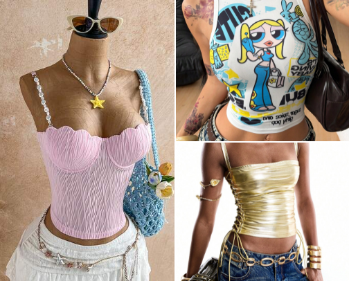 Shein Baddie lookbook cover photo collage
