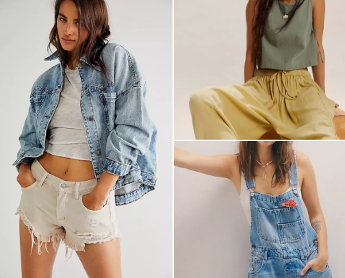 Favorite items from Free People cover photo collage