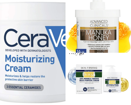 Top skincare product for dry-combination skin✨️ cover photo collage
