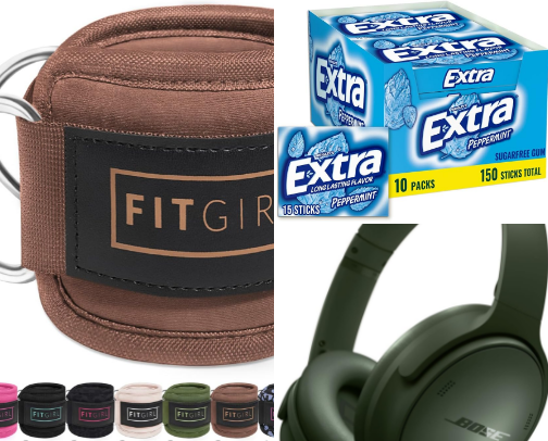 Gym bag staples cover photo collage
