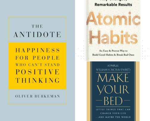 Personal Improvement Book Recommendations cover photo collage