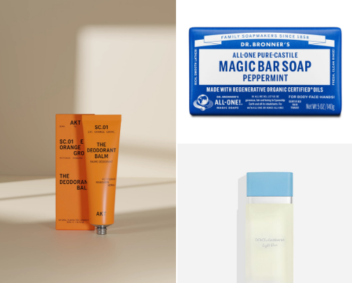 Smell goods for the body cover photo collage