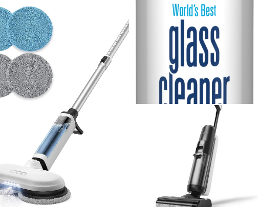 Cleaning and functional home necessities cover photo collage