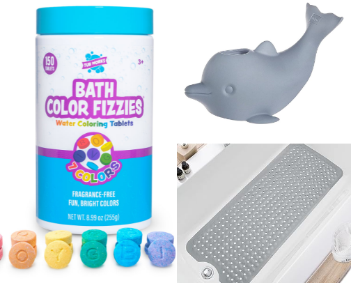 Fun kids  bath products cover photo collage