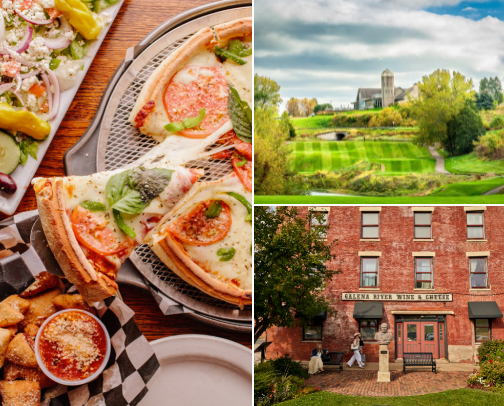 Galena, IL food, wine, and more! cover photo collage