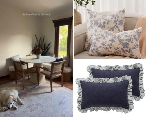 What you can find in my breakfast nook cover photo collage