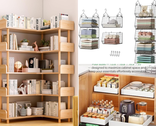 Simple Living After 50 | Beautiful Small-Space Storage & Smart Home Finds cover photo collage