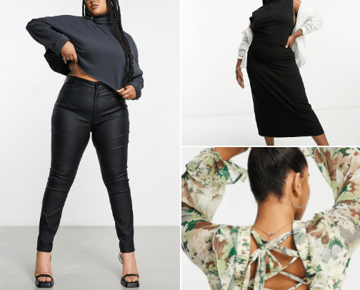 Plus size fashion cover photo collage