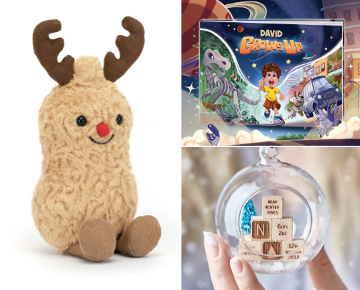 Babies Christmas presents, under £35 cover photo collage