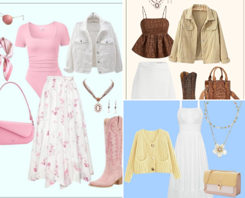 Curated outfits by me🩷 cover photo collage
