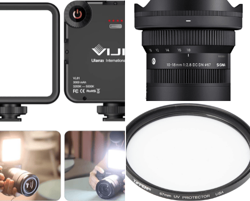 Camera Gear cover photo collage