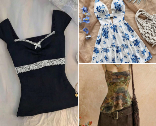 SHEIN TOPS cover photo collage