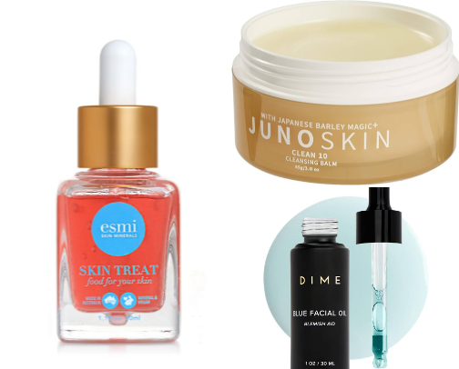 Skincare routine for the dry sensitive skin girlies. My nontoxic/low toxic faves! cover photo collage