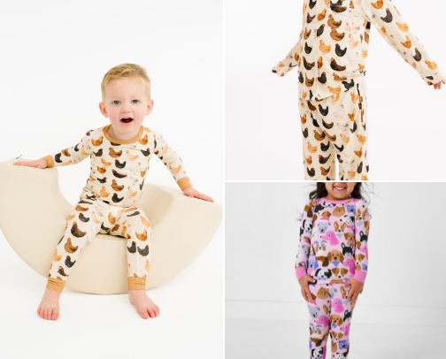 Toddler and kids fav pajamas cover photo collage