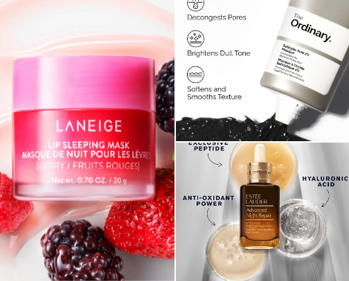 My skin care essentials cover photo collage
