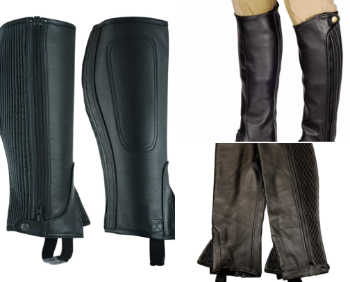 Half Chaps That Actually Protect My Calves Without Pricey Tall Boots cover photo collage