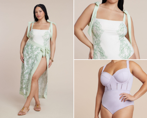Sun-Kissed Swim Plus Sized cover photo collage