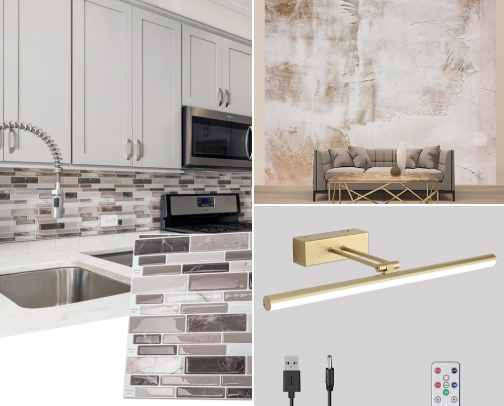 ✨ Renter-Friendly Home Upgrades (No Tools, No Damage!) cover photo collage