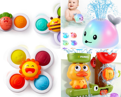 Bath Time Essentials for Autistic & Sensory-Sensitive Kids (Amazon Favorites) cover photo collage