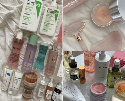 Skincare🦋 cover photo collage